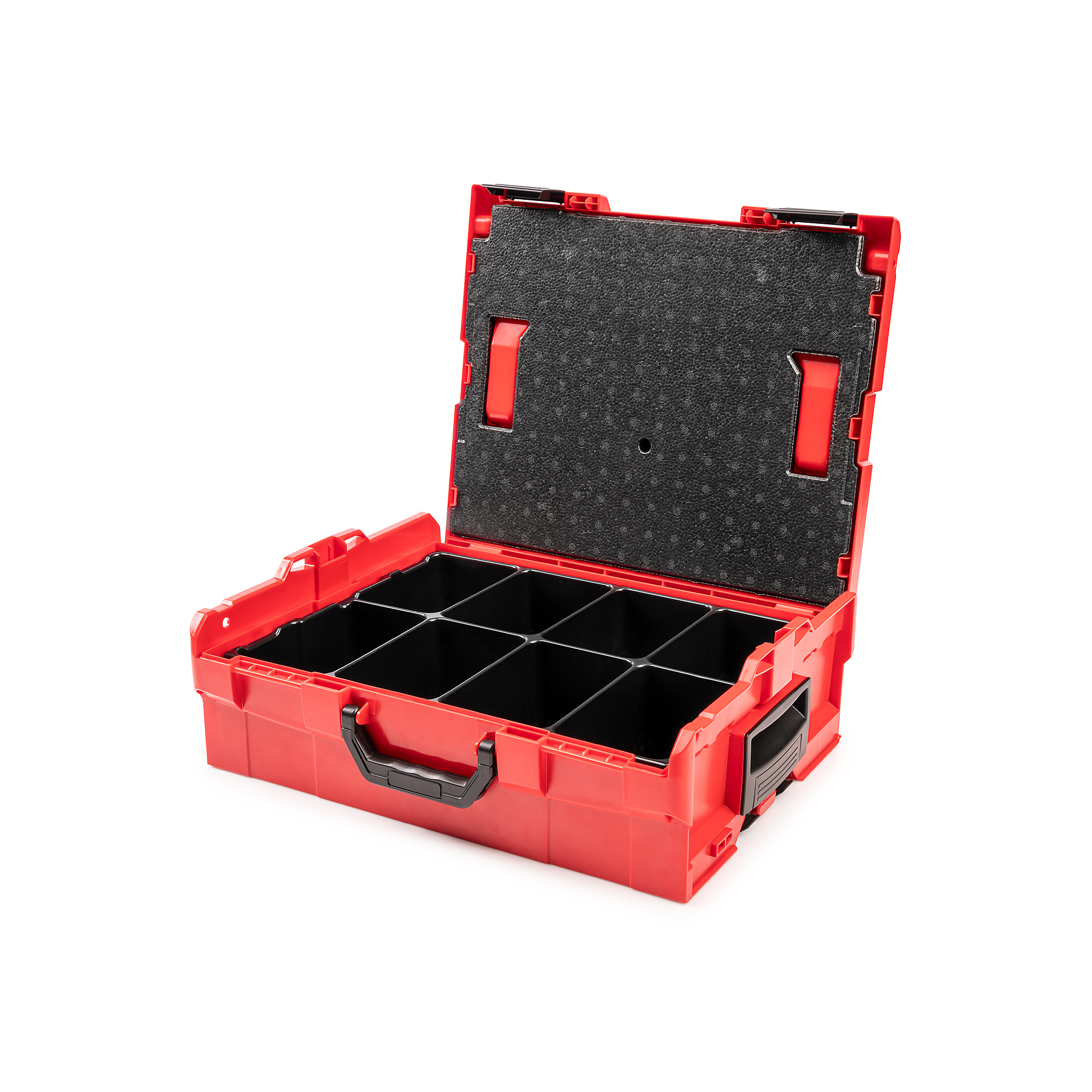 TEKTON Stacking Tool Box (L-BOXX 2) with 8-Cavity Parts Tray and Lid Insert | OLB91002